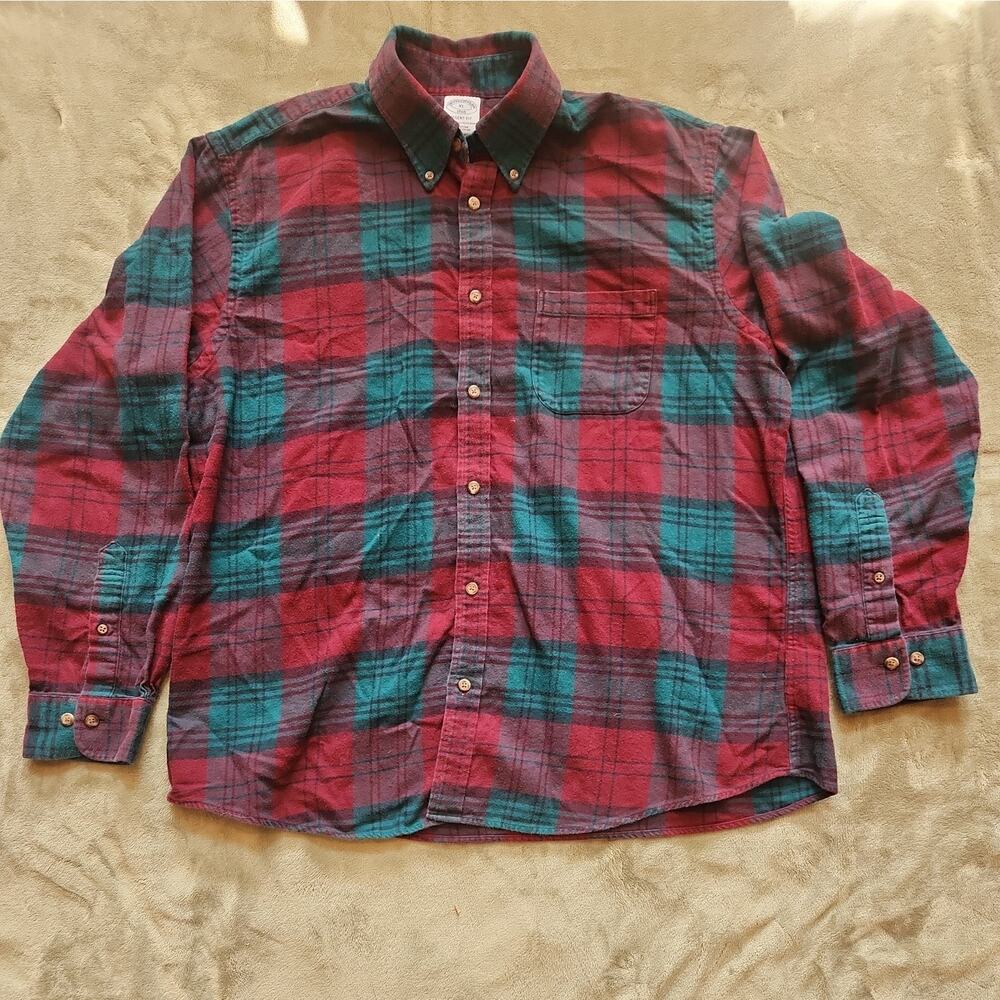 Brooks Brothers Men XL 1818 Regent Cran/dark green and red
